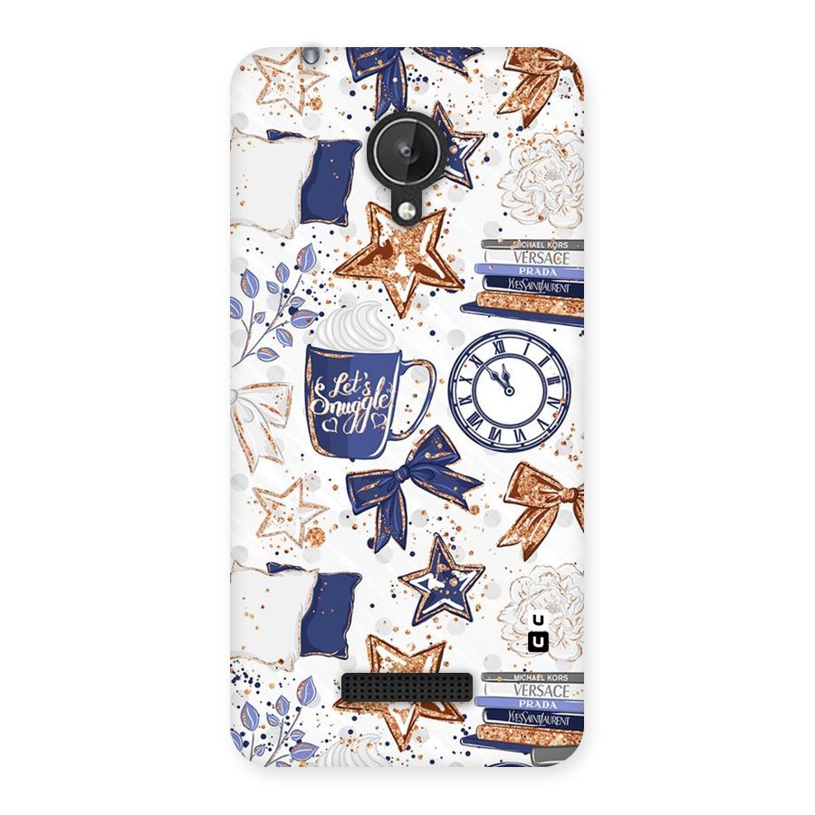 Lets Snuggle Back Case for Micromax Canvas Spark Q380