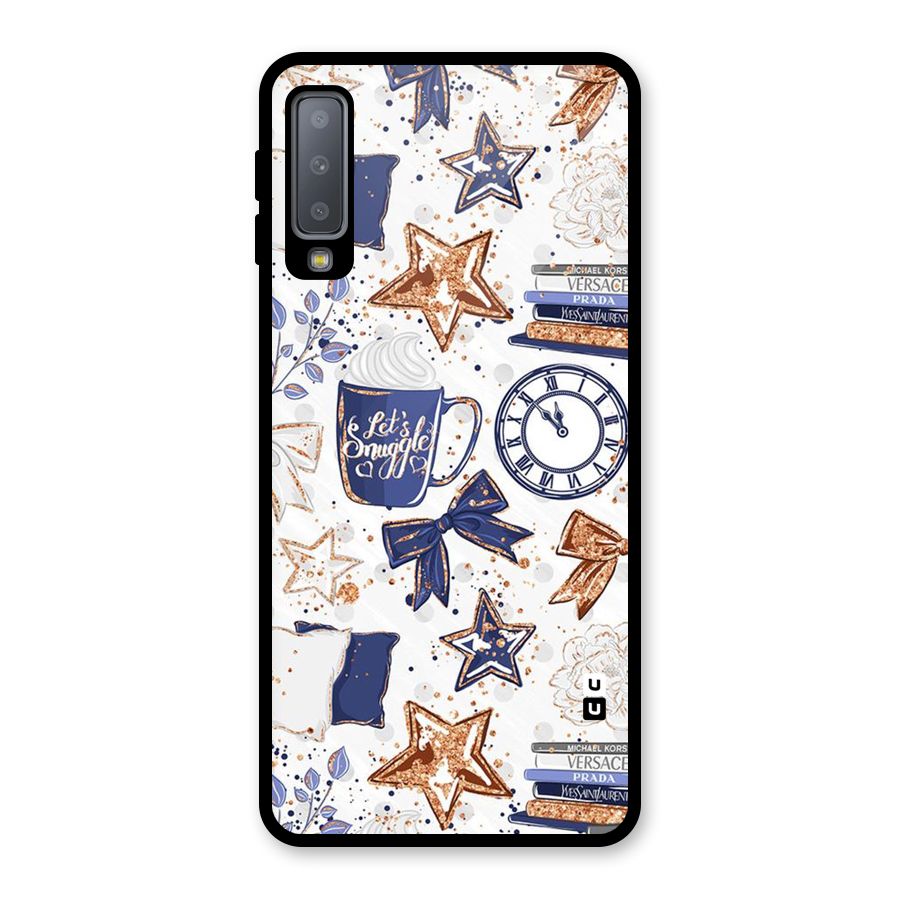 Lets Snuggle Glass Back Case for Galaxy A7 (2018)