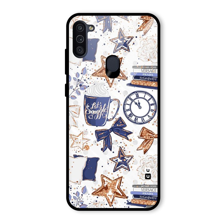 Lets Snuggle Glass Back Case for Galaxy M11