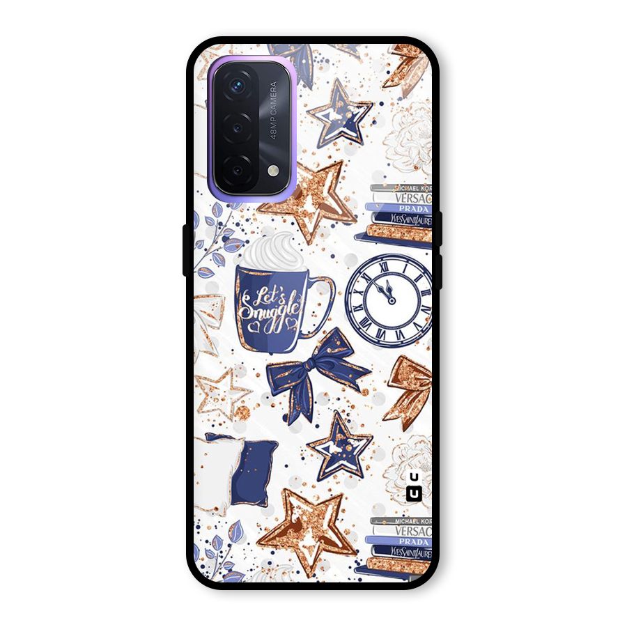 Lets Snuggle Glass Back Case for Oppo A74 5G