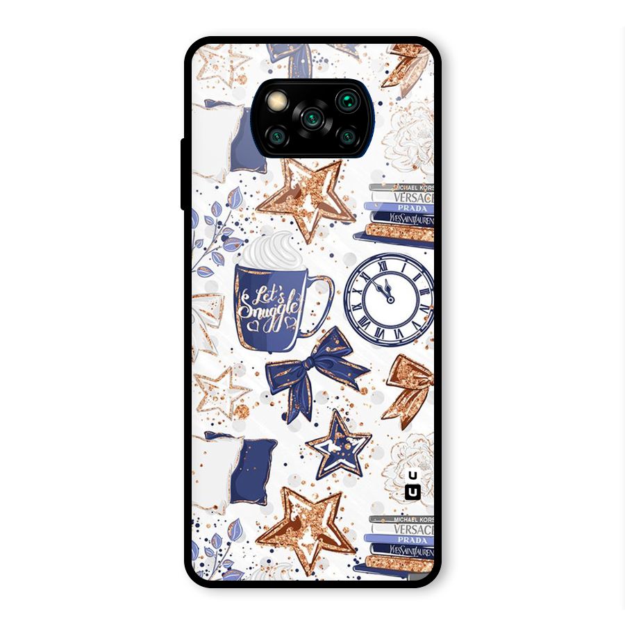Lets Snuggle Glass Back Case for Poco X3 Pro