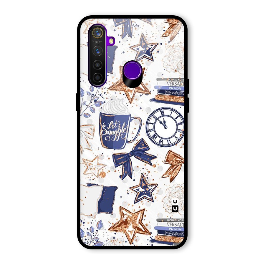 Lets Snuggle Glass Back Case for Realme 5 Pro