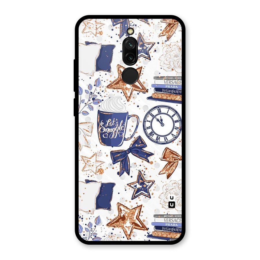 Lets Snuggle Glass Back Case for Redmi 8