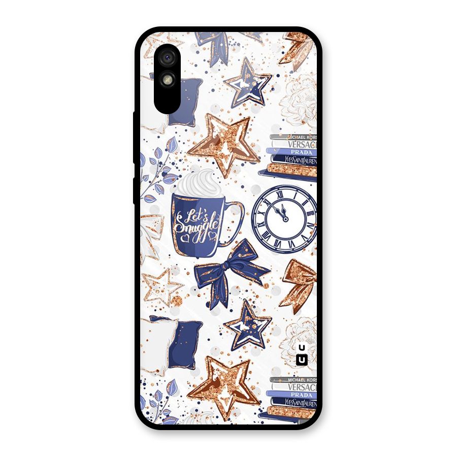 Lets Snuggle Glass Back Case for Redmi 9i