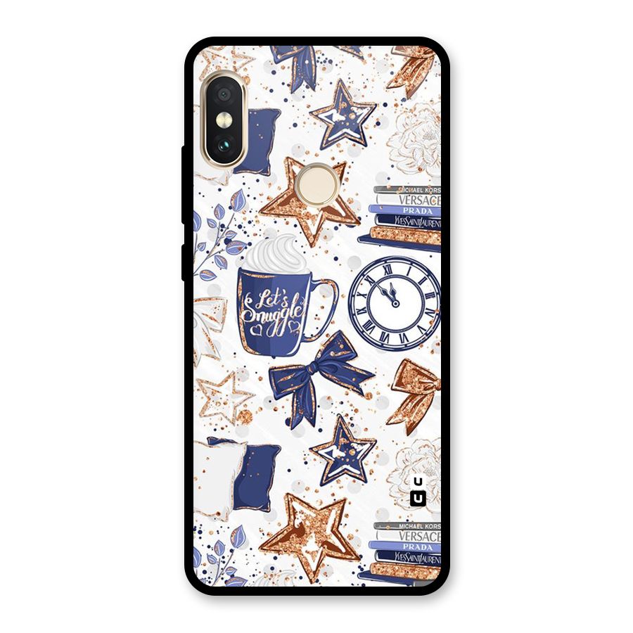 Lets Snuggle Glass Back Case for Redmi Note 5 Pro