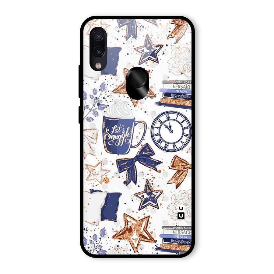 Lets Snuggle Glass Back Case for Redmi Note 7 Pro