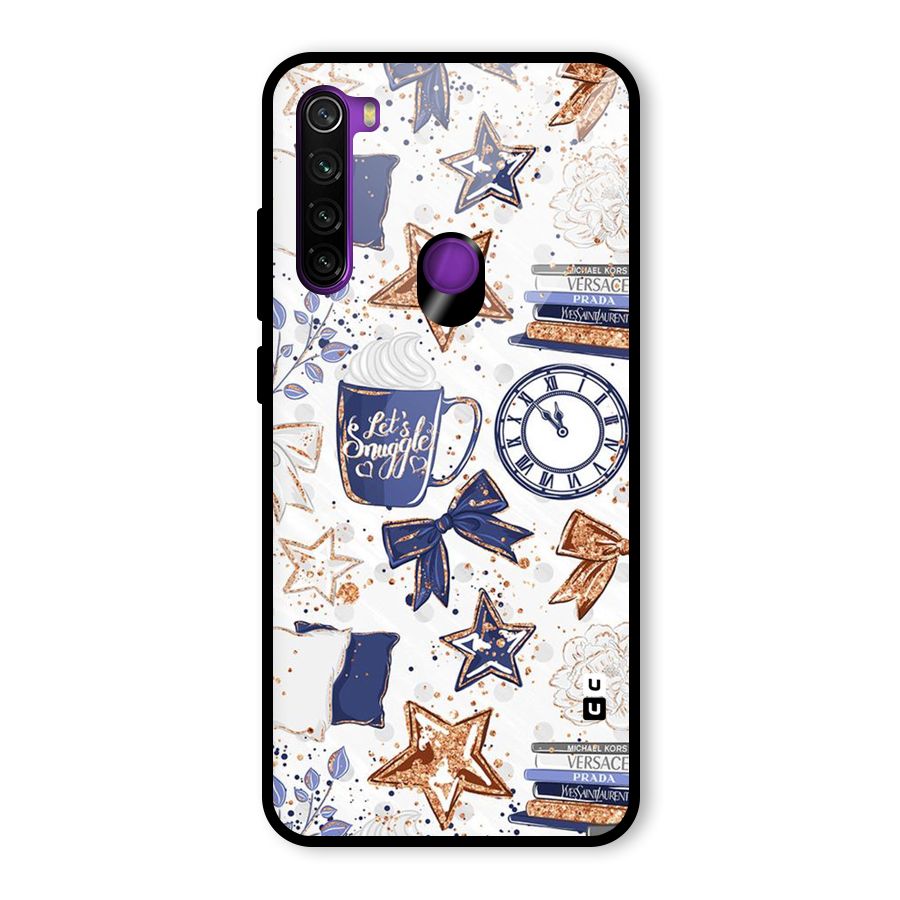 Lets Snuggle Glass Back Case for Redmi Note 8