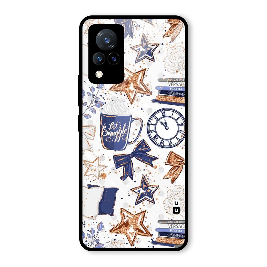 Lets Snuggle Glass Back Case for Vivo V21 5G