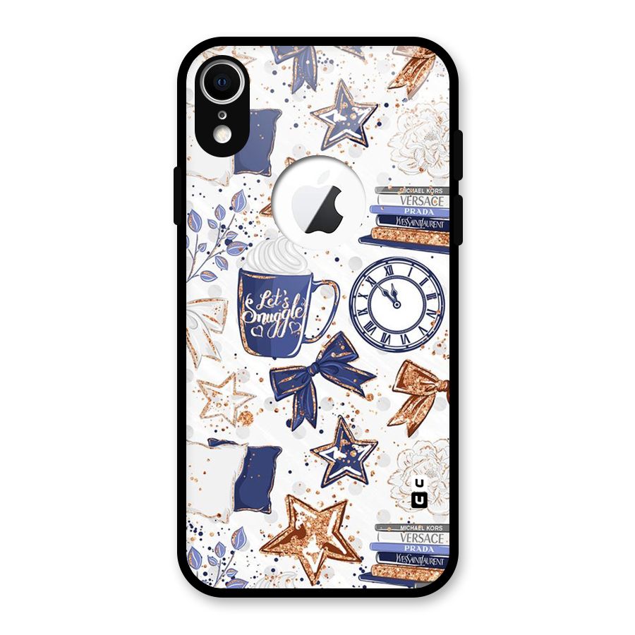 Lets Snuggle Glass Back Case for iPhone XR Logo Cut