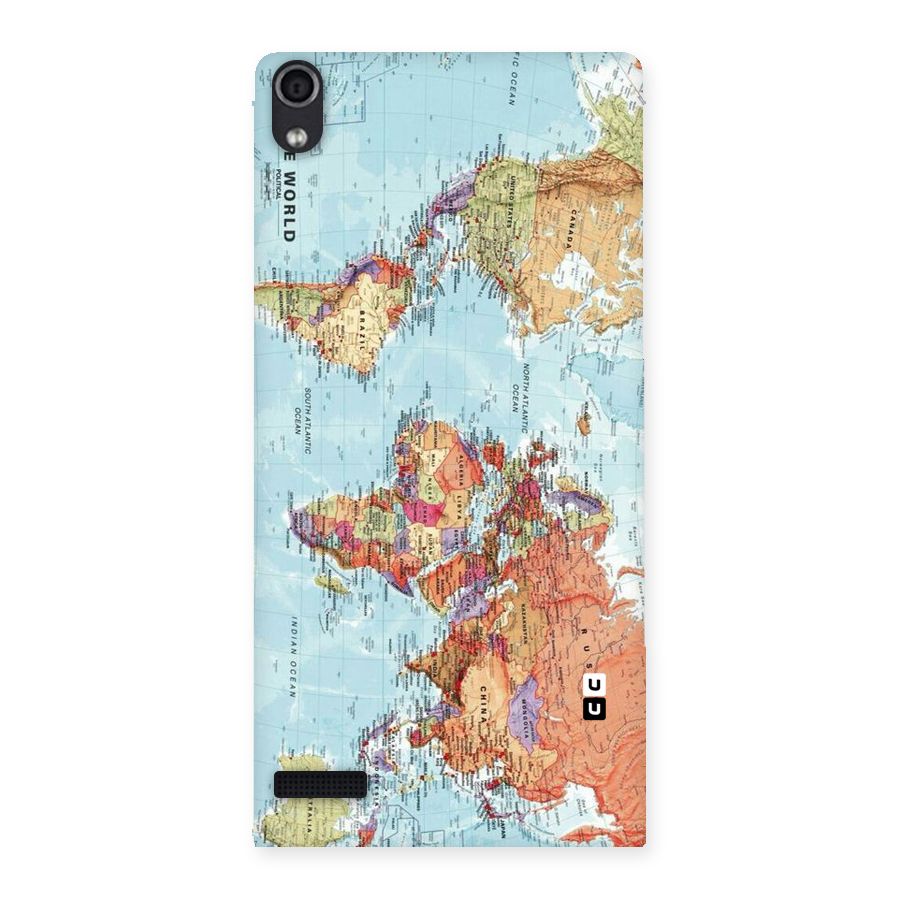 Lets Travel The World Back Case for Ascend P6