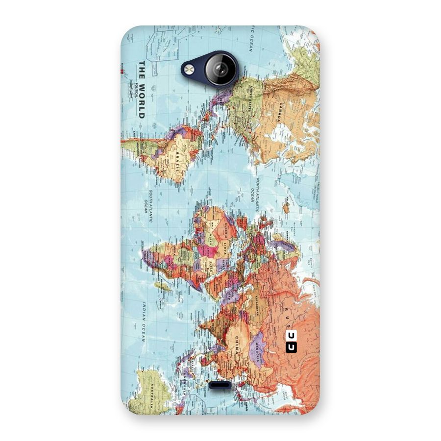 Lets Travel The World Back Case for Canvas Play Q355