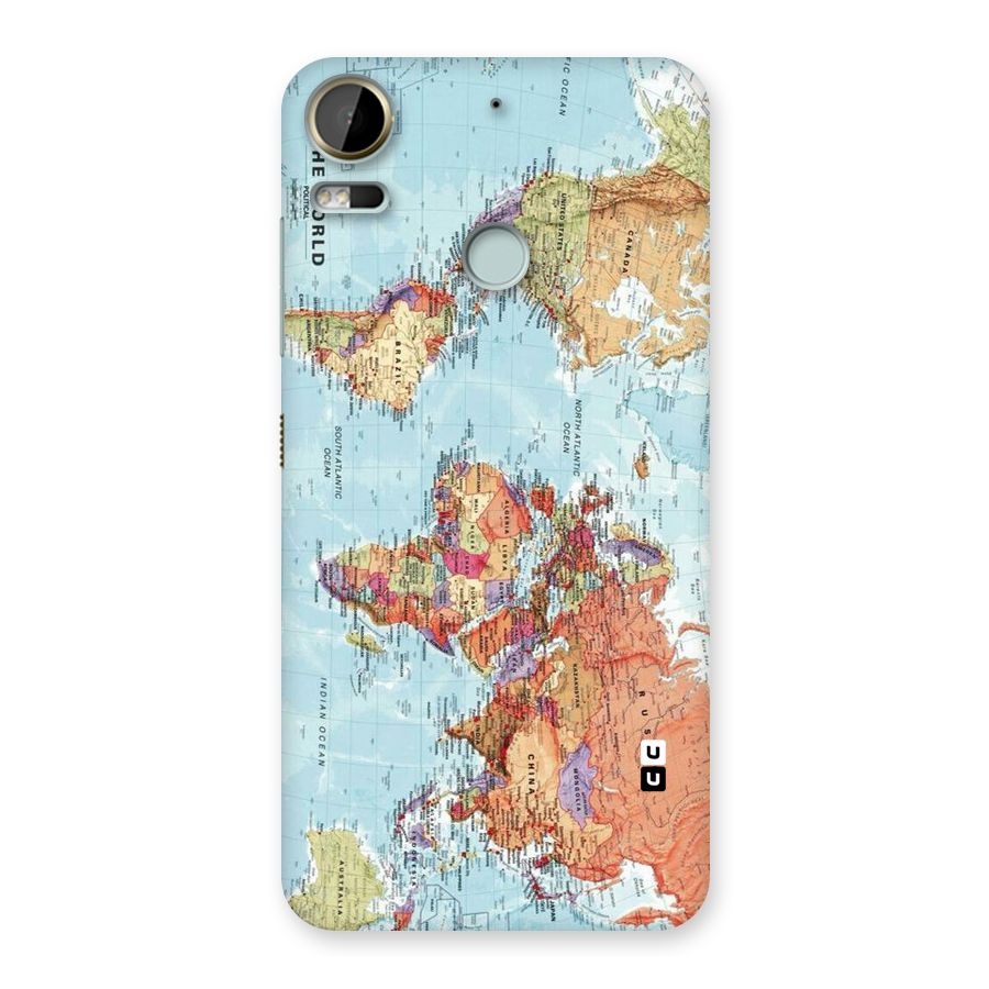 Lets Travel The World Back Case for Desire 10 Pro