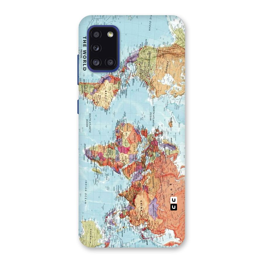 Lets Travel The World Back Case for Galaxy A31
