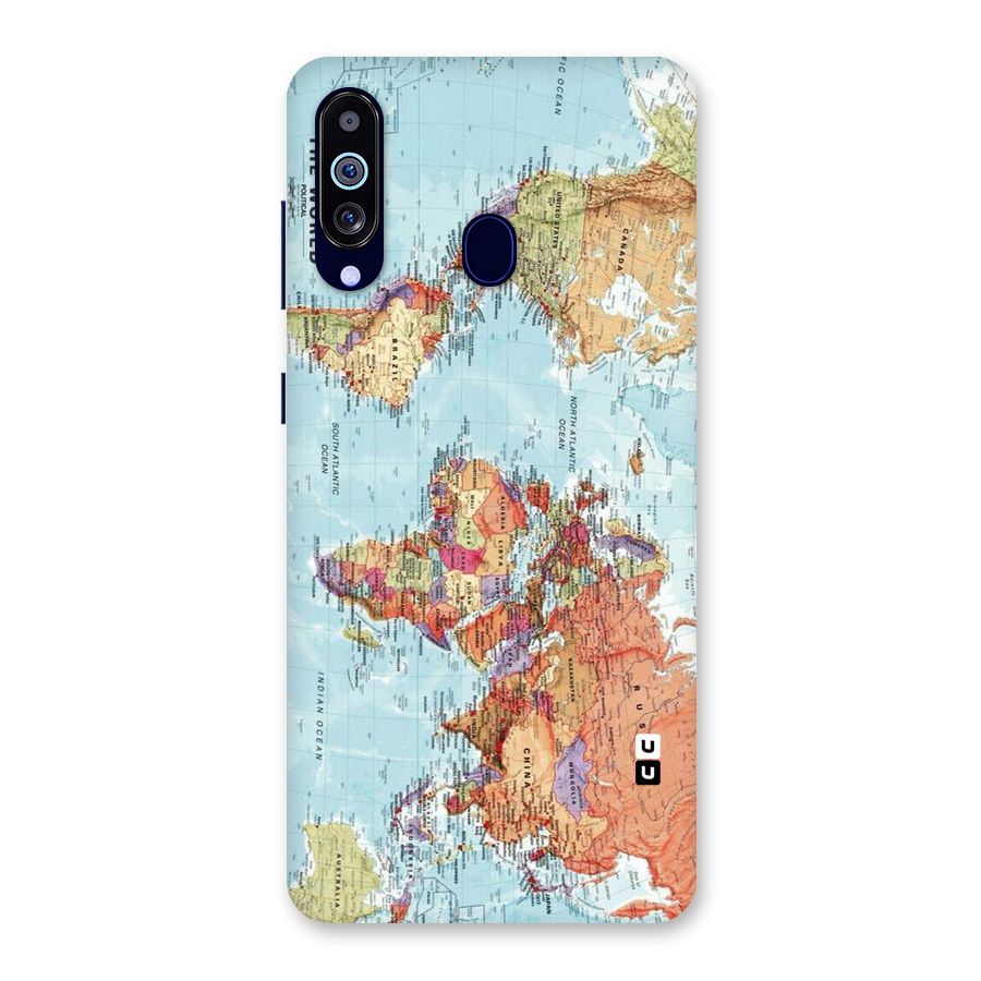 Lets Travel The World Back Case for Galaxy A60