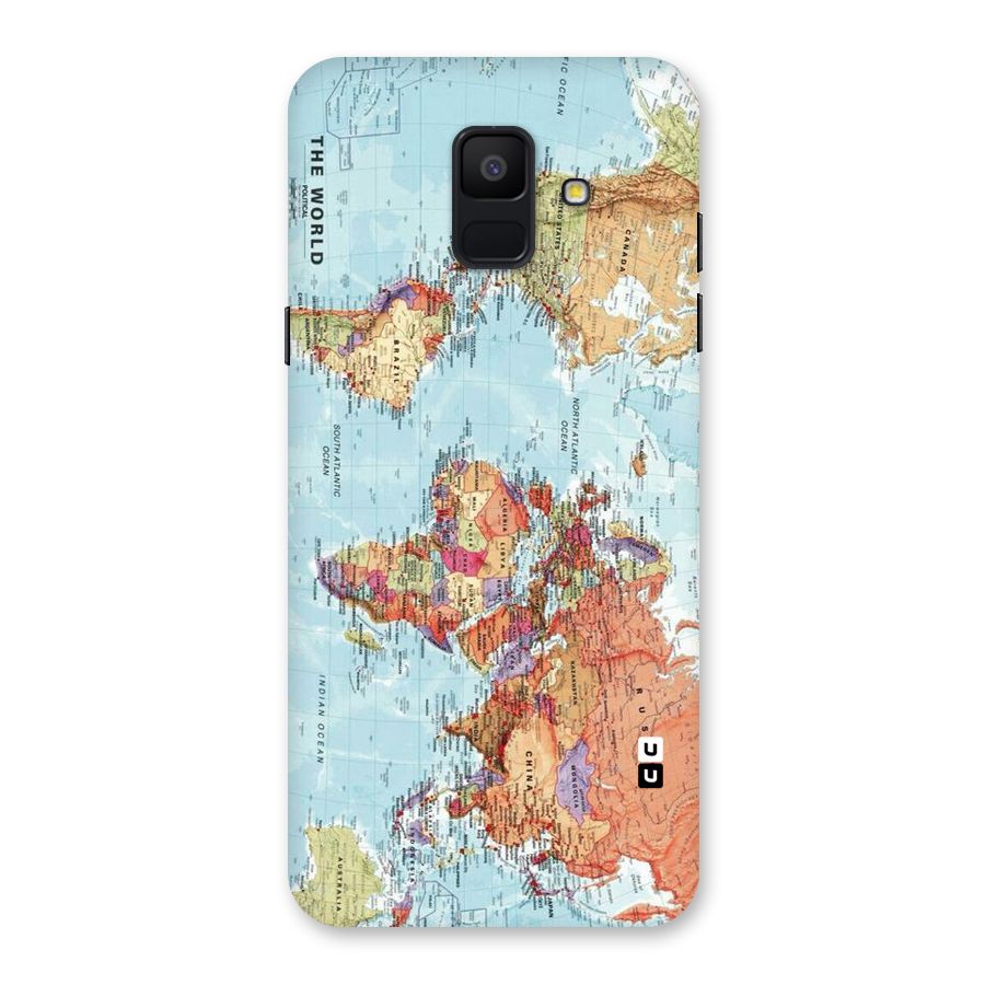 Lets Travel The World Back Case for Galaxy A6 (2018)