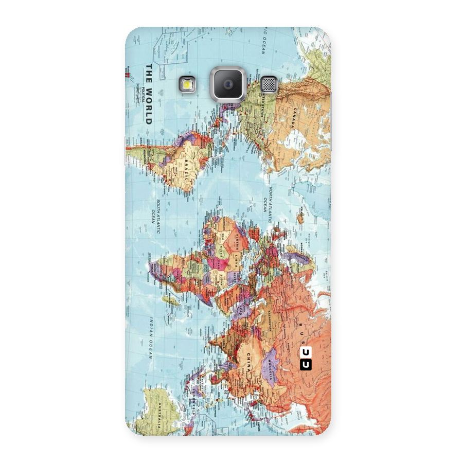 Lets Travel The World Back Case for Galaxy A7