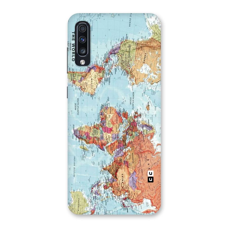Lets Travel The World Back Case for Galaxy A70