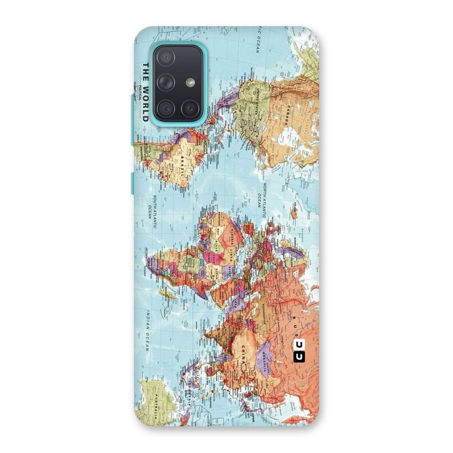 Lets Travel The World Back Case for Galaxy A71