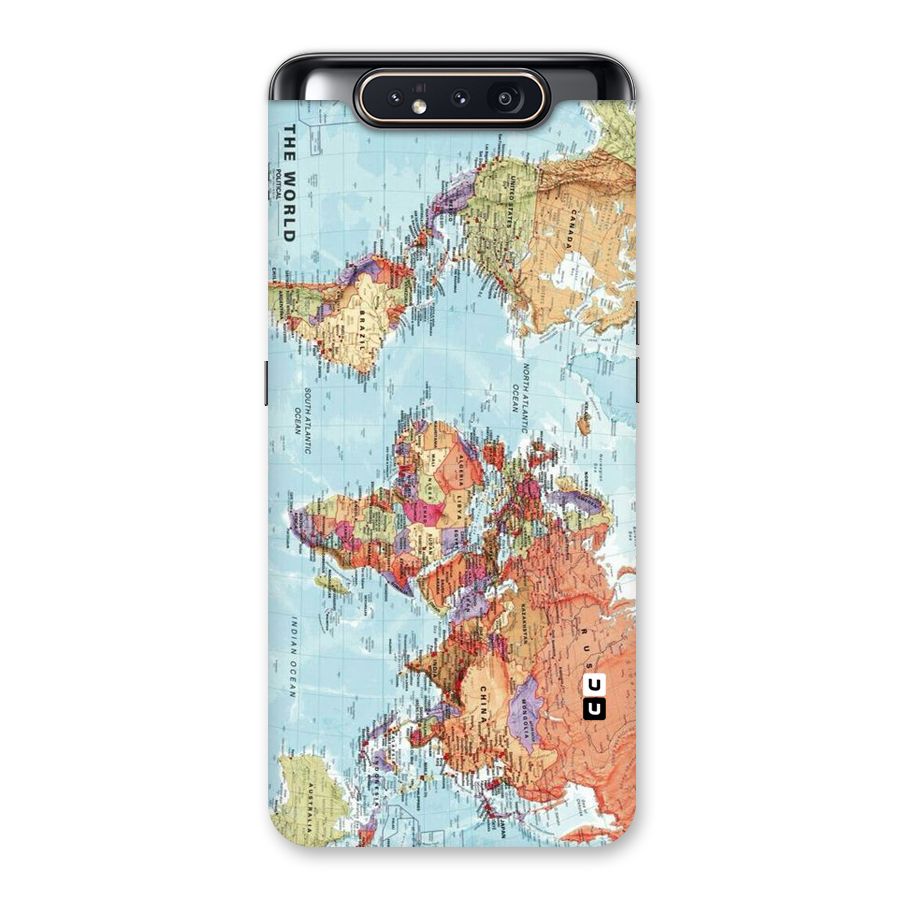 Lets Travel The World Back Case for Galaxy A80
