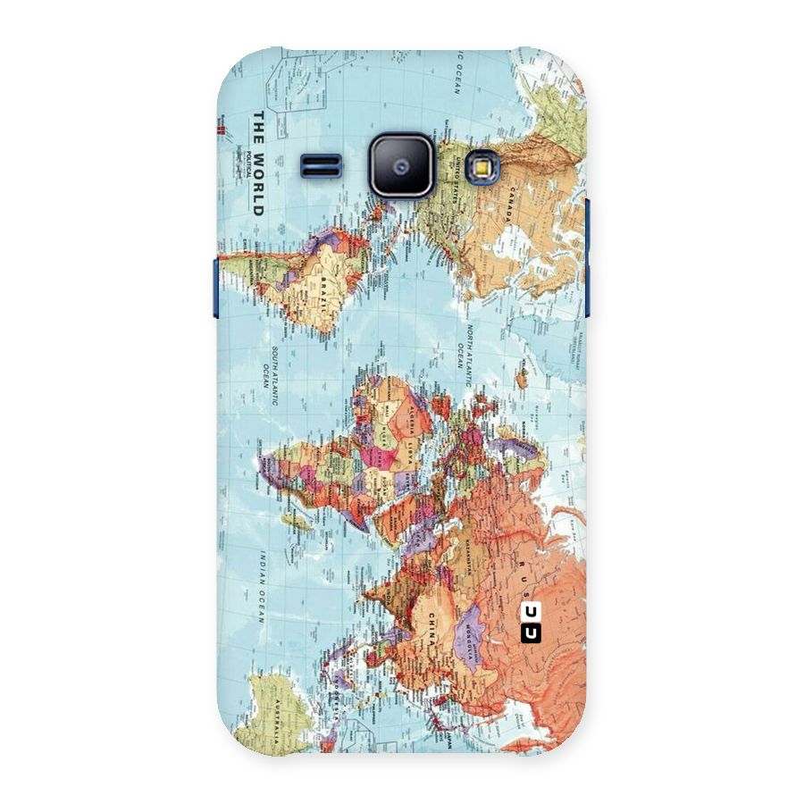 Lets Travel The World Back Case for Galaxy J1