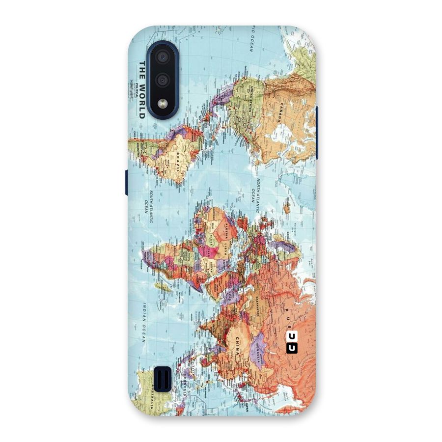 Lets Travel The World Back Case for Galaxy M01