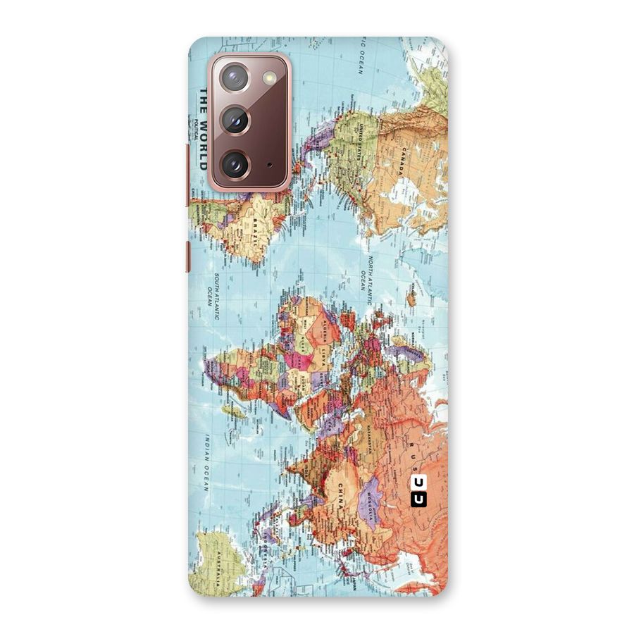Lets Travel The World Back Case for Galaxy Note 20