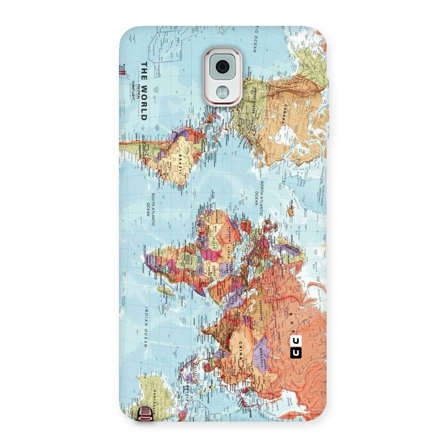 Lets Travel The World Back Case for Galaxy Note 3