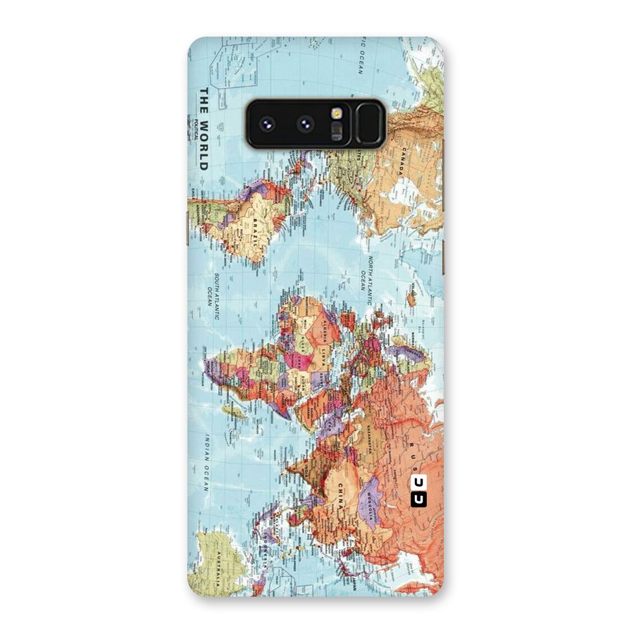 Lets Travel The World Back Case for Galaxy Note 8