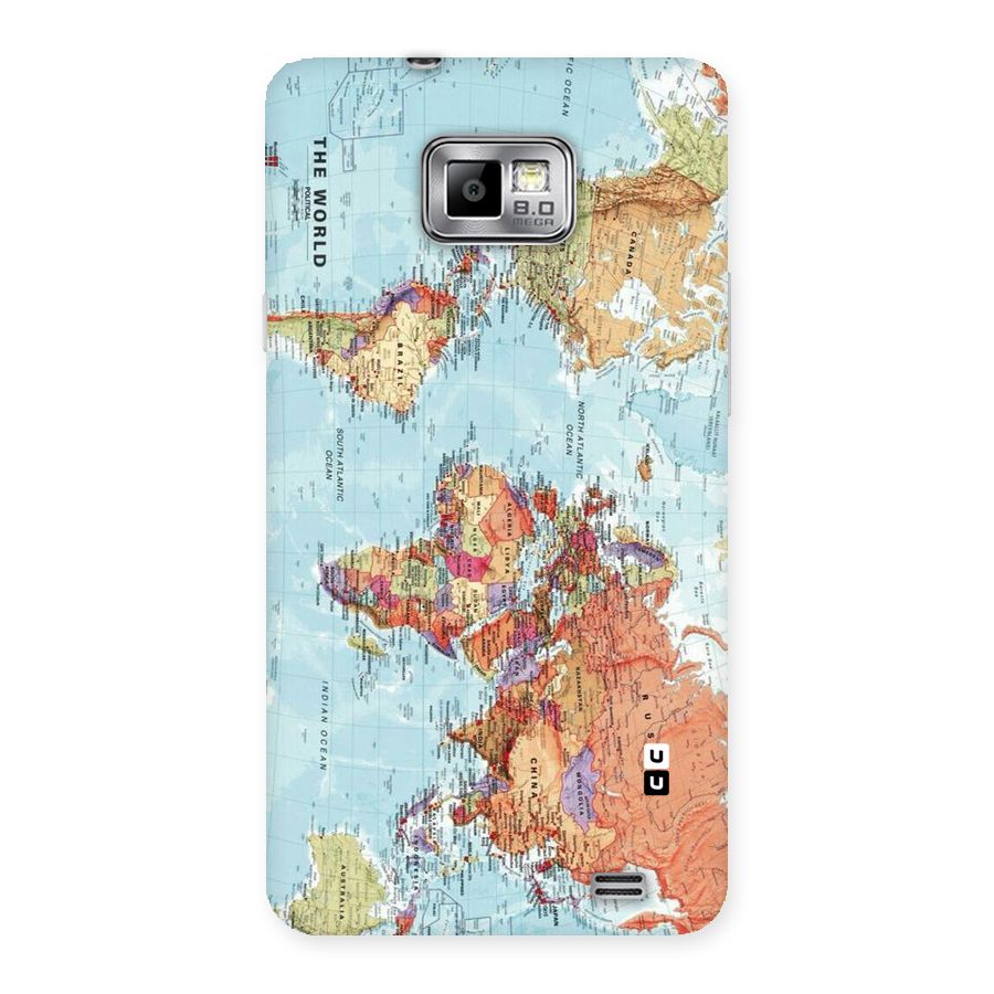 Lets Travel The World Back Case for Galaxy S2