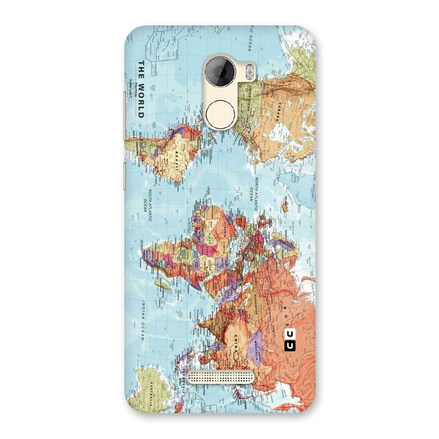 Lets Travel The World Back Case for Gionee A1 LIte