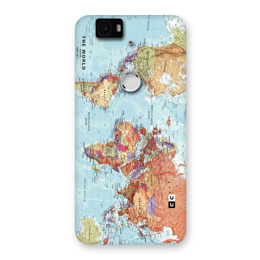 Lets Travel The World Back Case for Google Nexus-6P