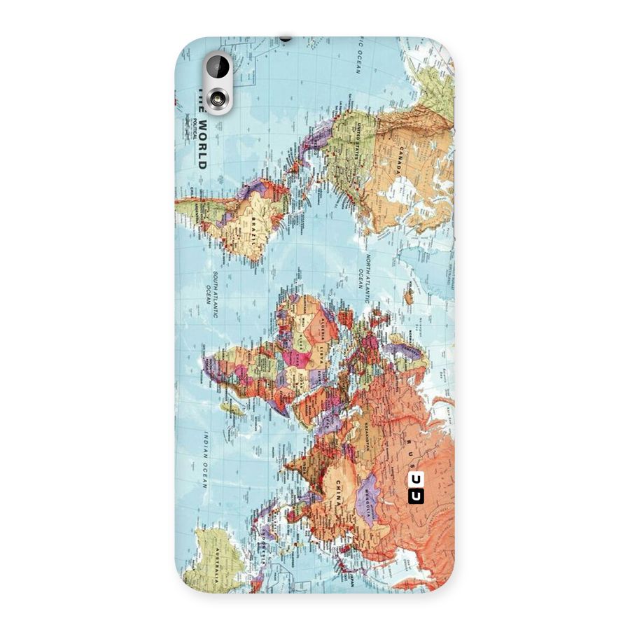 Lets Travel The World Back Case for HTC Desire 816g