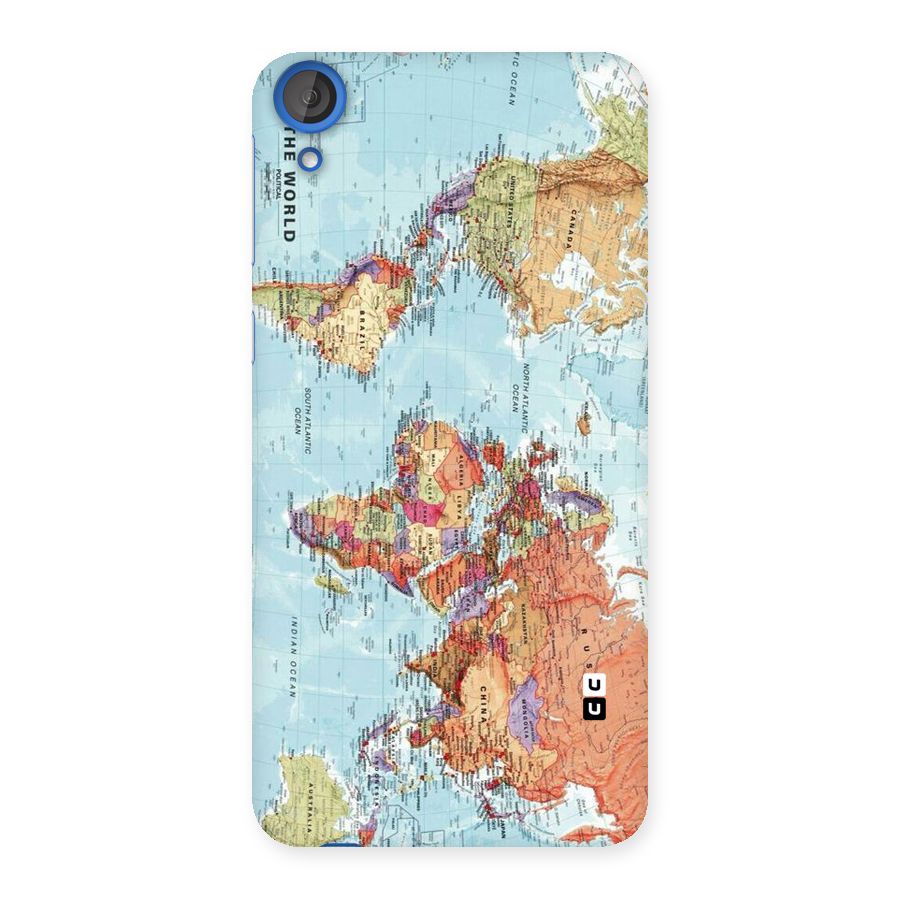 Lets Travel The World Back Case for HTC Desire 820