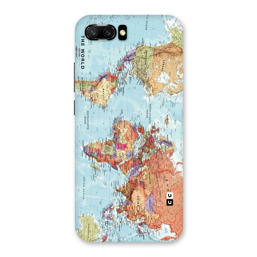 Lets Travel The World Back Case for Honor 10