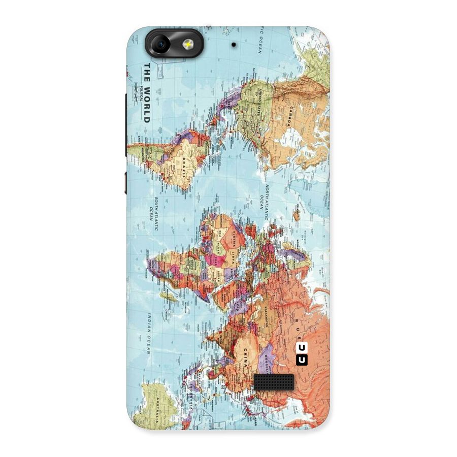 Lets Travel The World Back Case for Honor 4C