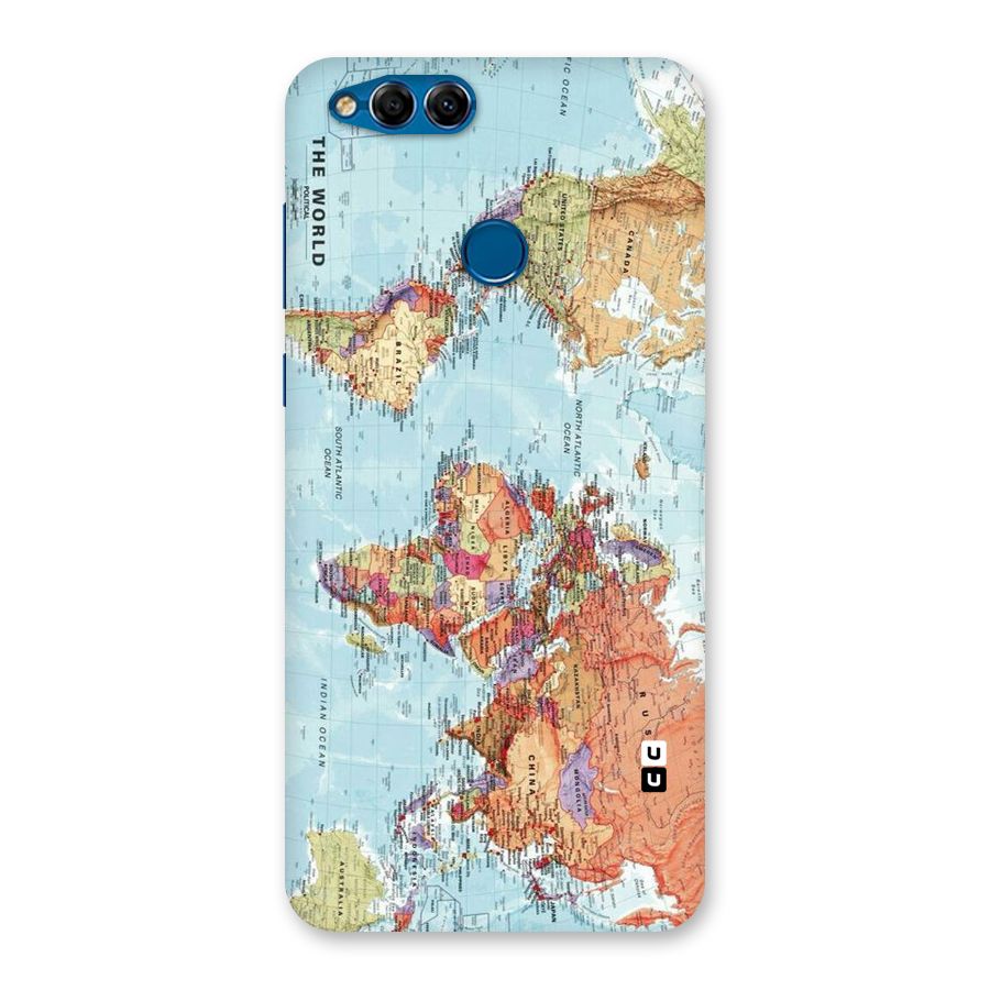 Lets Travel The World Back Case for Honor 7X