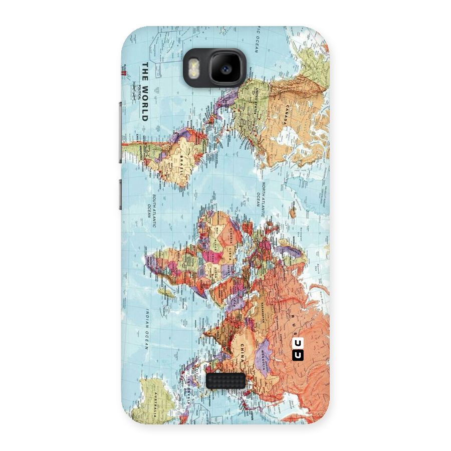 Lets Travel The World Back Case for Honor Bee