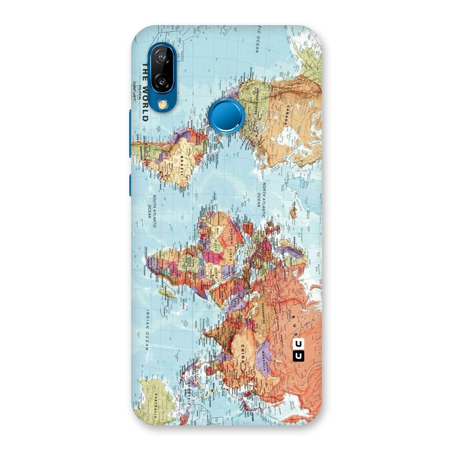 Lets Travel The World Back Case for Huawei P20 Lite