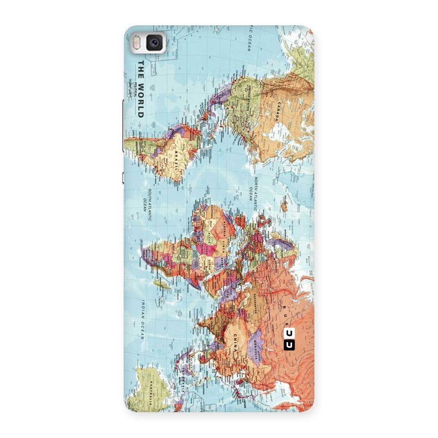 Lets Travel The World Back Case for Huawei P8