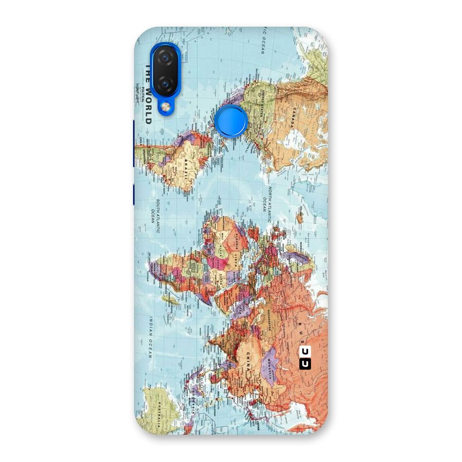 Lets Travel The World Back Case for Huawei P Smart+