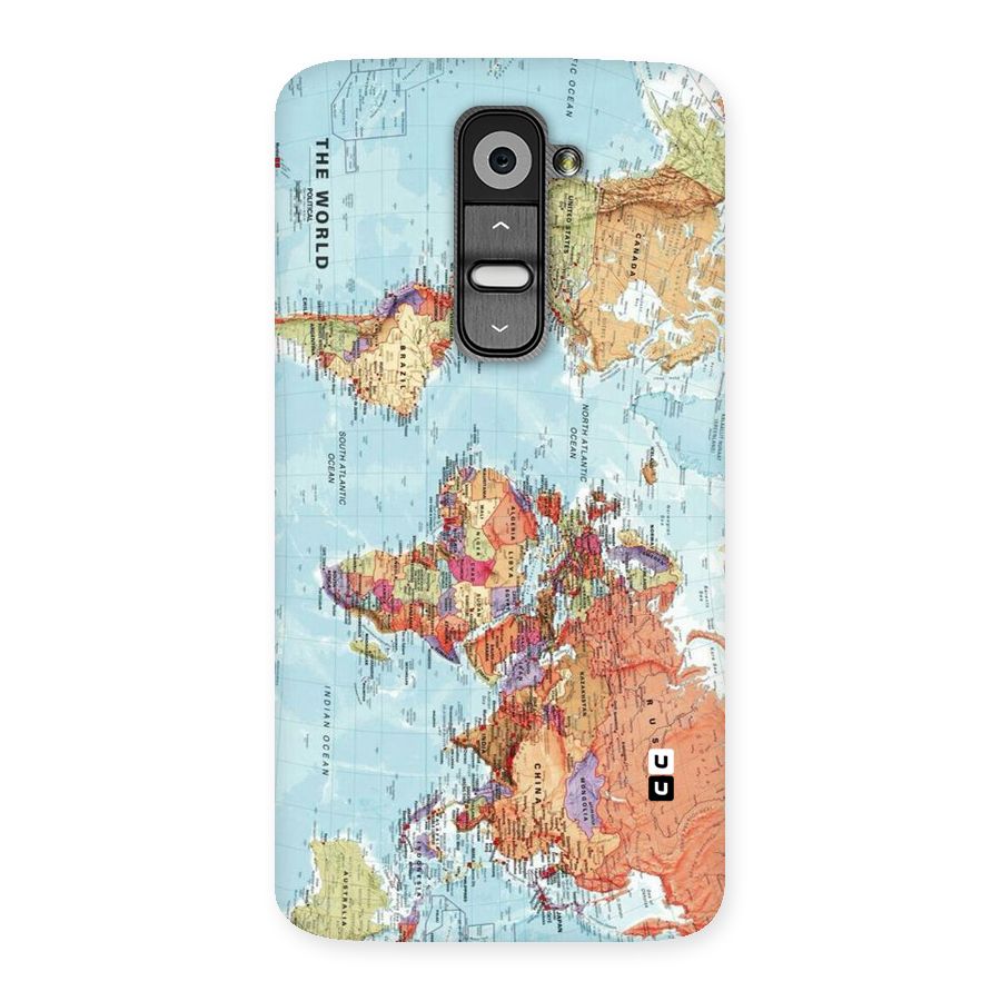 Lets Travel The World Back Case for LG G2