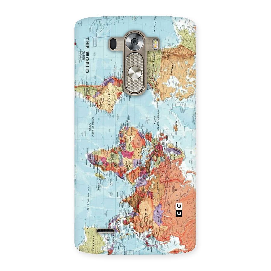 Lets Travel The World Back Case for LG G3