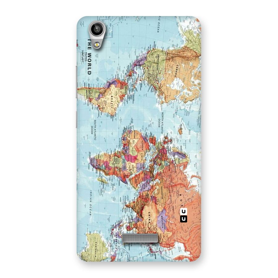 Lets Travel The World Back Case for Lava-Pixel-V1