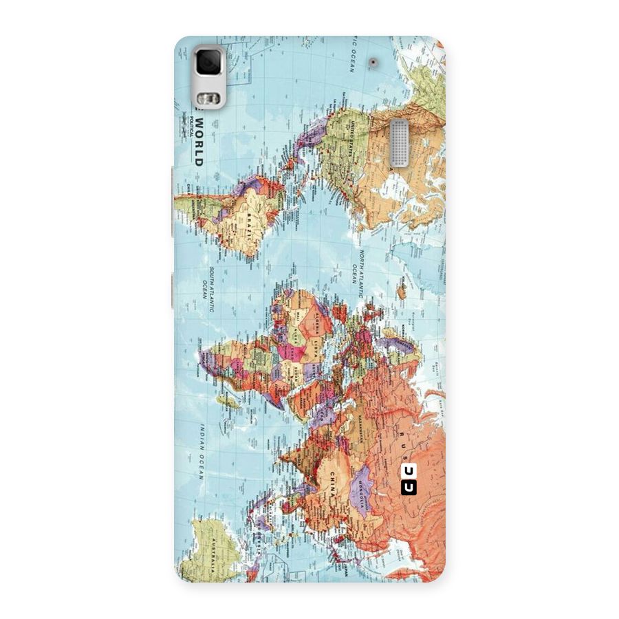 Lets Travel The World Back Case for Lenovo K3 Note