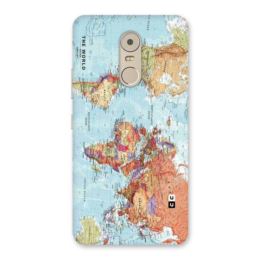 Lets Travel The World Back Case for Lenovo K6 Note