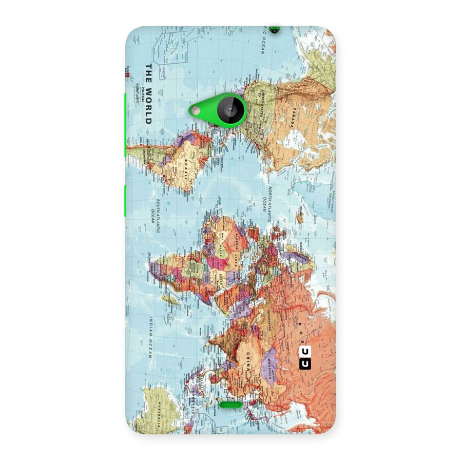 Lets Travel The World Back Case for Lumia 535