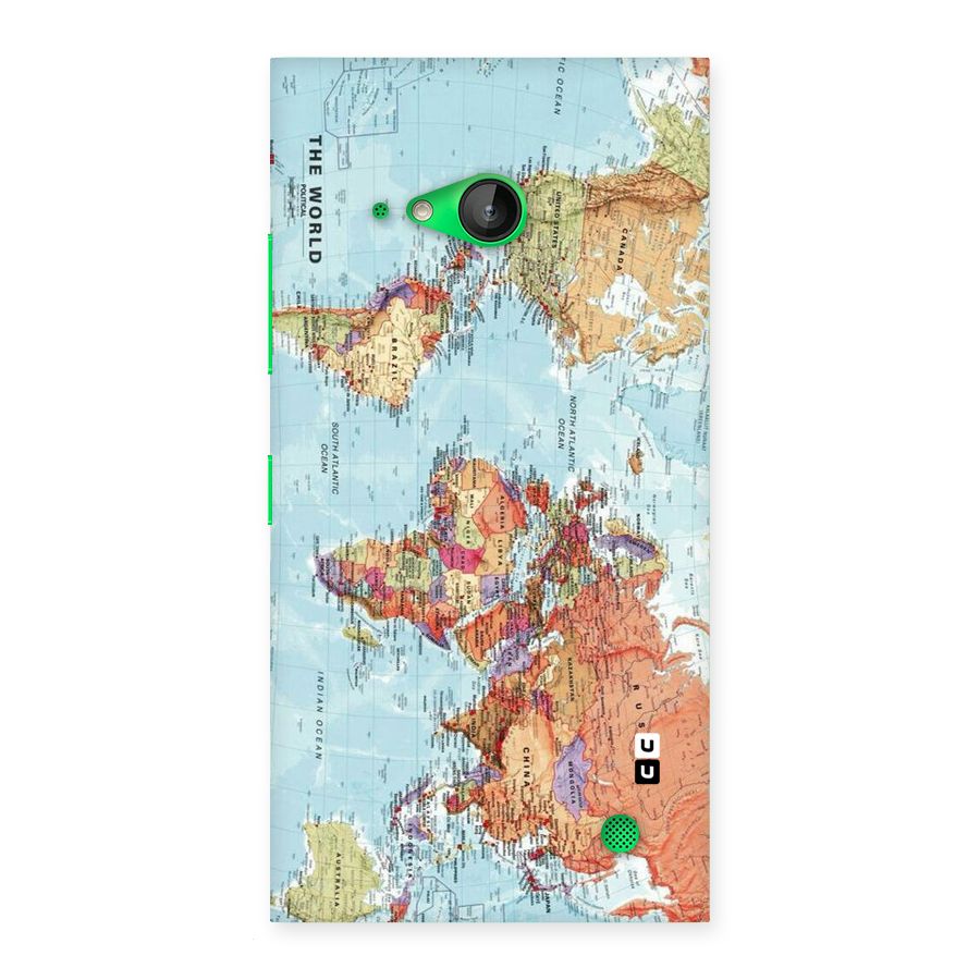 Lets Travel The World Back Case for Lumia 730