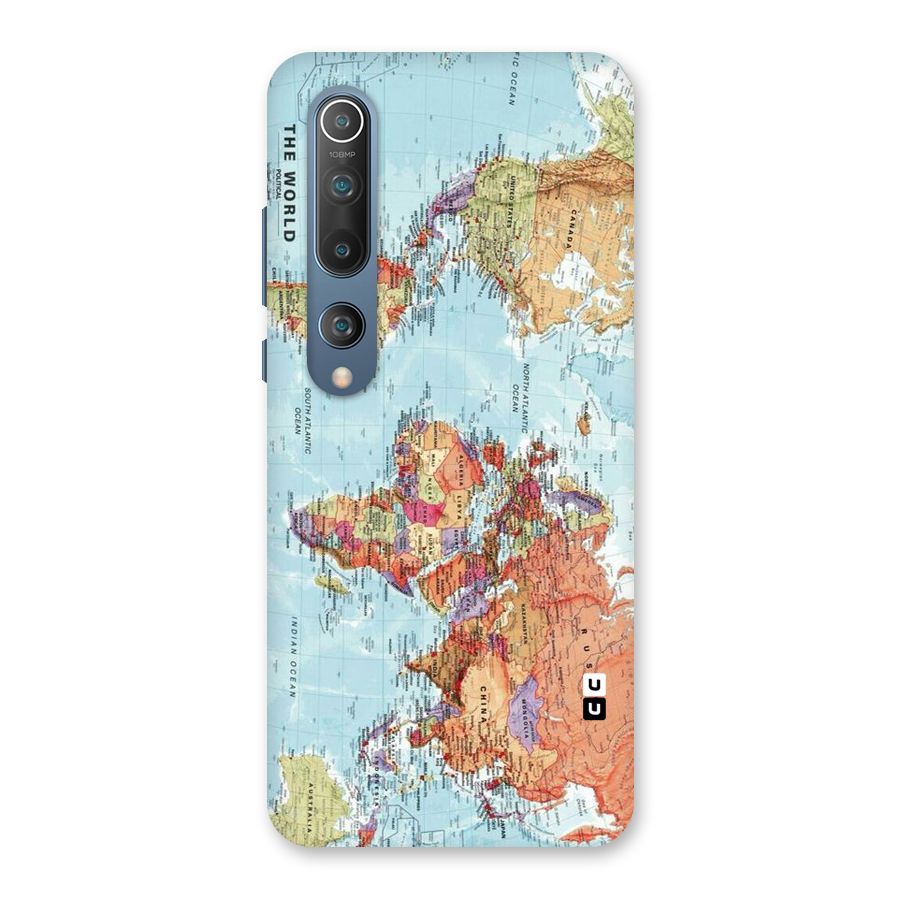 Lets Travel The World Back Case for Mi 10