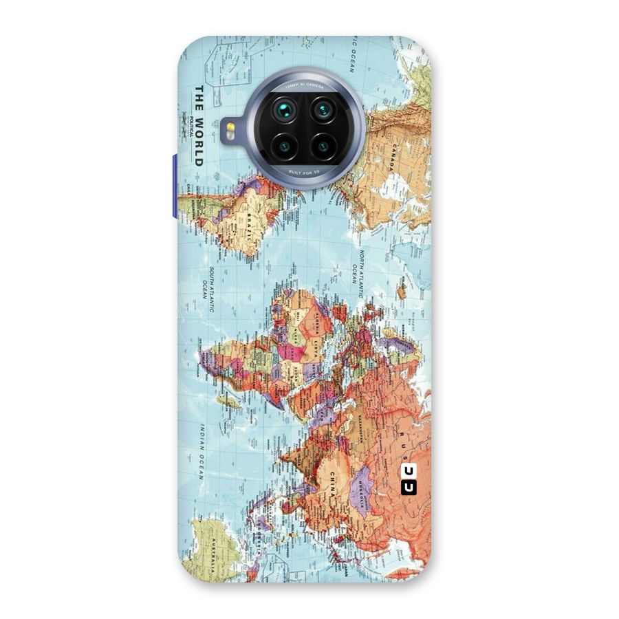 Lets Travel The World Back Case for Mi 10i