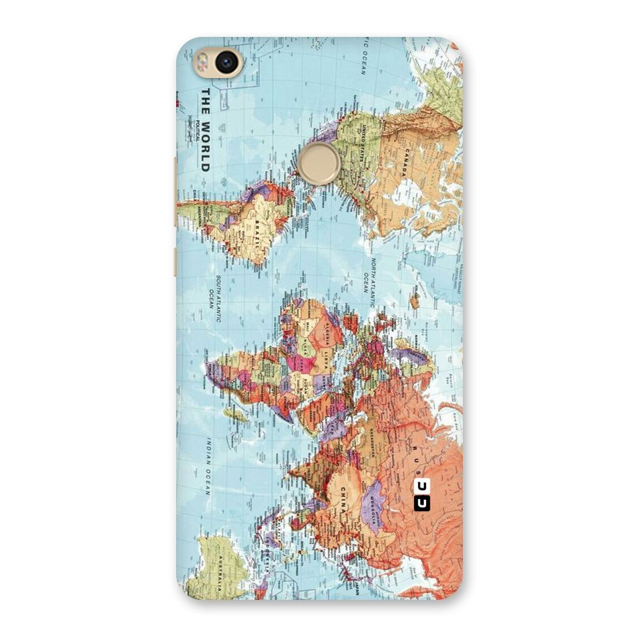 Lets Travel The World Back Case for Mi Max 2
